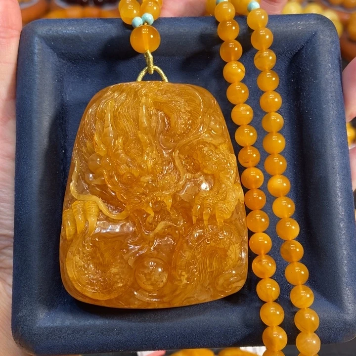 蜜蜡颈饰未镶嵌蜜蜡