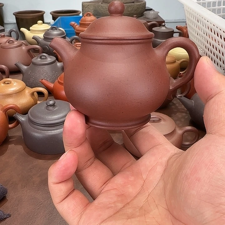 茶壶紫砂老紫泥130cc