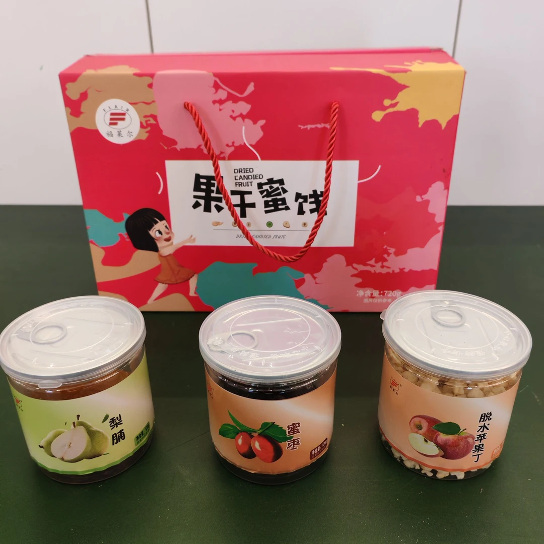 福莱尔 果干蜜饯120g*6/瓶解馋零食
