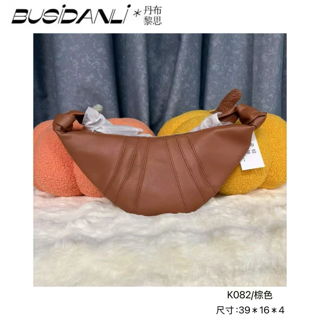 K082/棕色BusiDanli高端定制斜挎包气质轻奢真皮