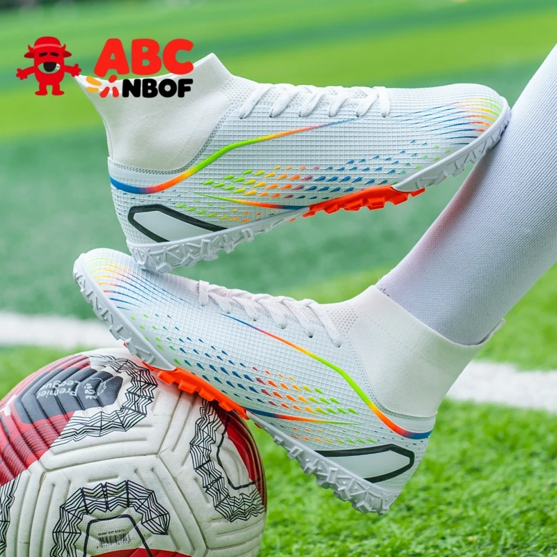 ABC NBOF足球鞋男女碎钉成人TF男童儿童小学生青少年训练比赛防滑