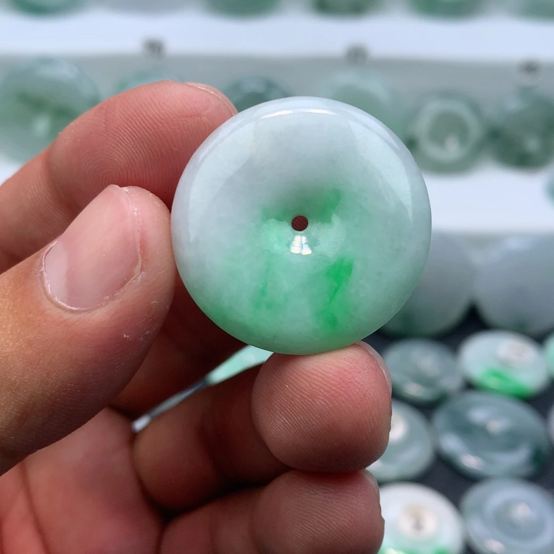 翡翠未镶嵌颈饰缅甸天然A货翡翠29.9-6.0