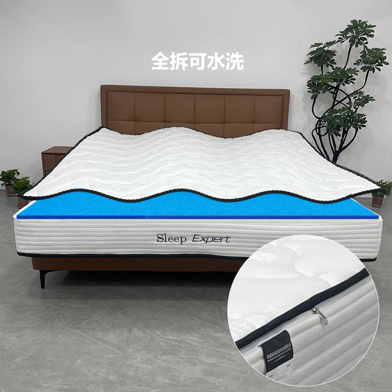 席梦思OPM全拆式2.0小蓝垫适中卷包独立弹簧床垫酒店家用环保透气