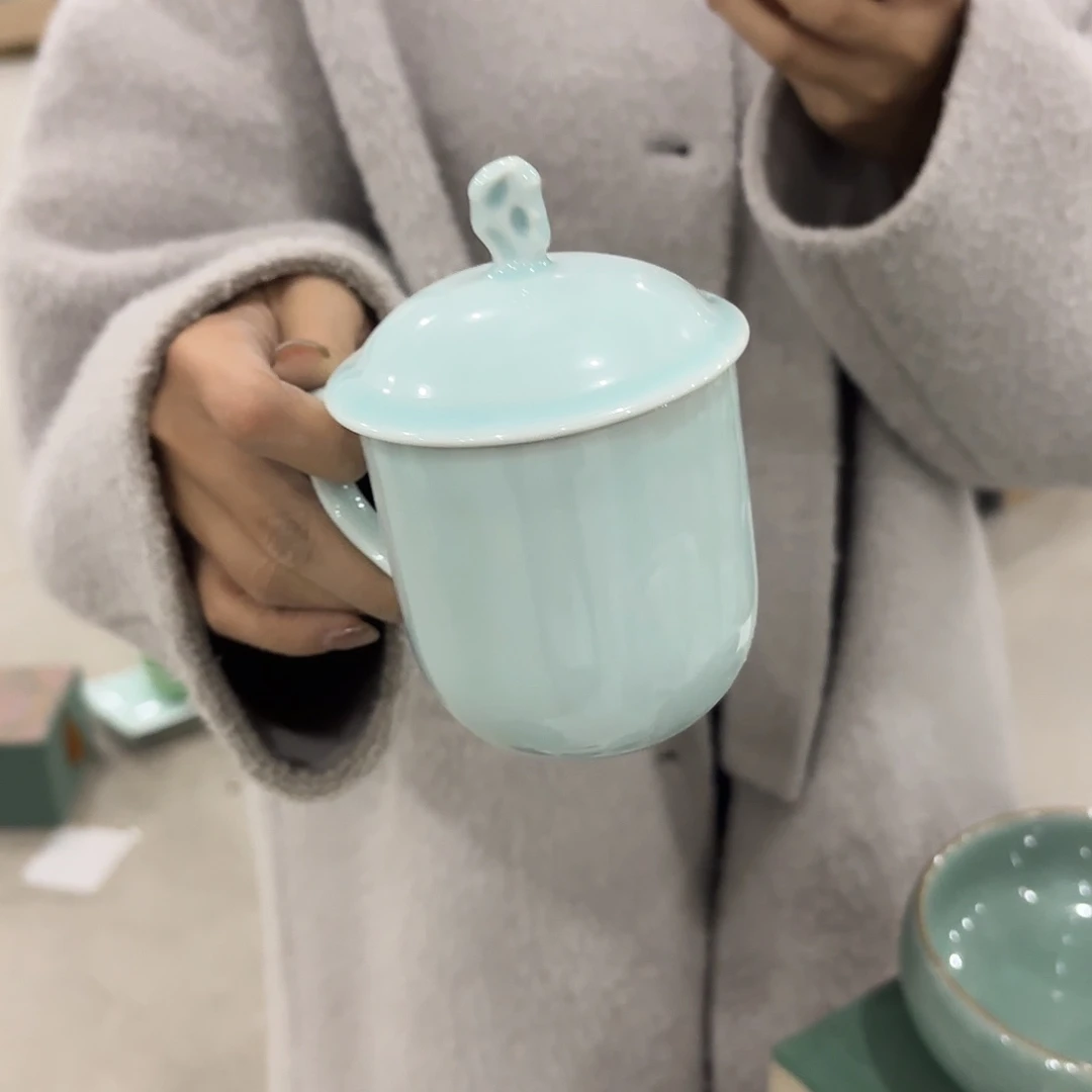 龙泉云间青瓷小米茶器
