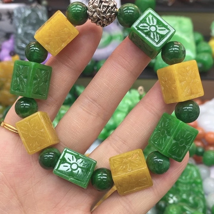 翡翠未镶嵌手链手链3