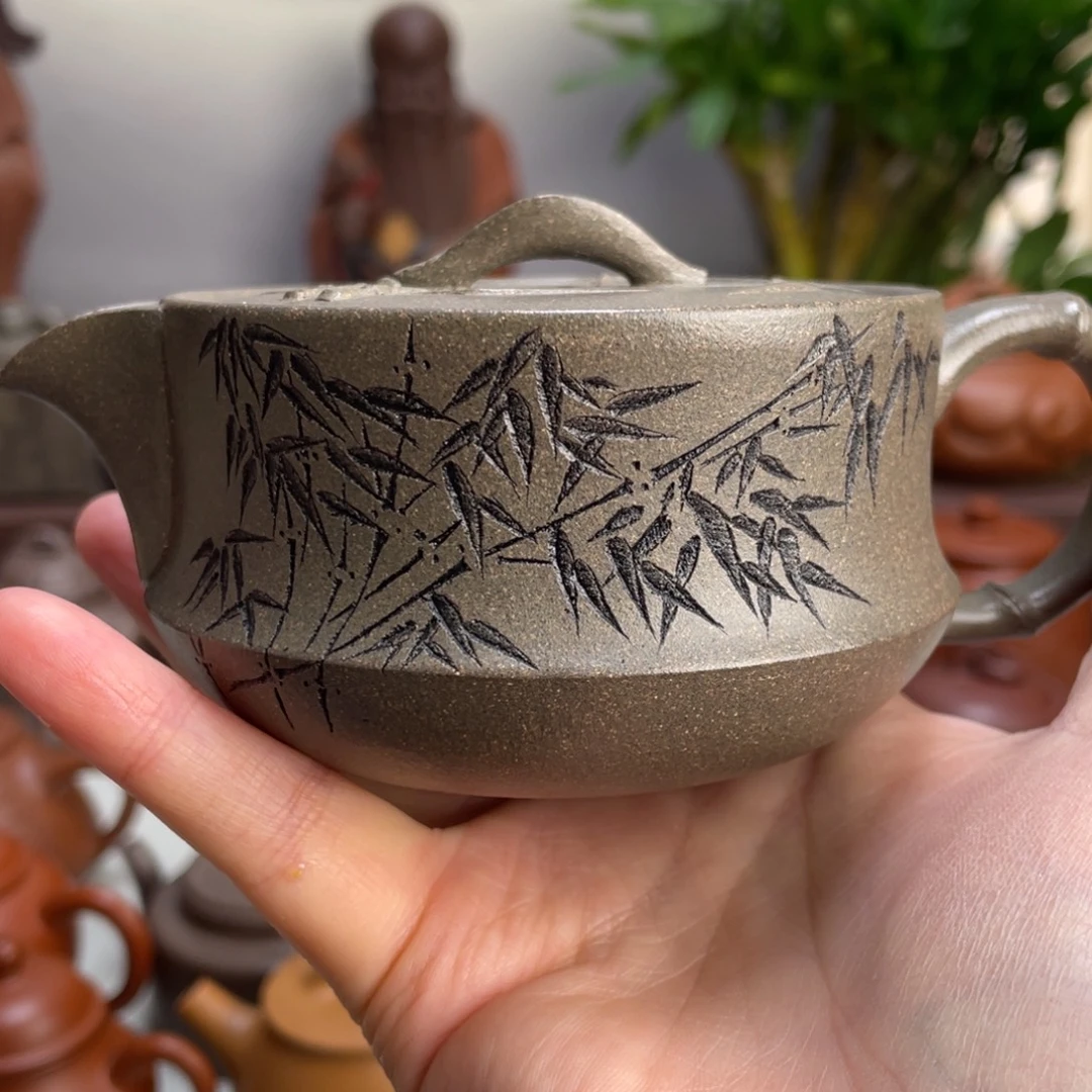 无***兜紫砂茶壶宜兴紫砂