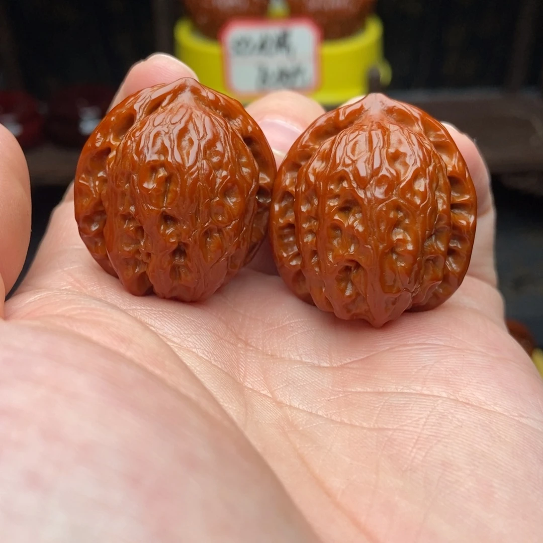 文玩核桃吊坠31龙胆元宝