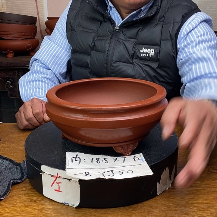 紫砂花盆货号一只YJ50