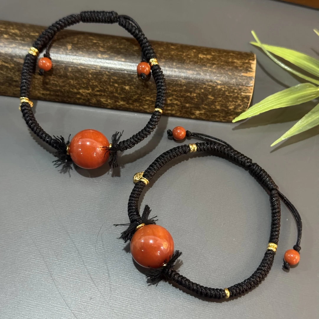 【景旺】14mm+南红圆珠手绳@多样性只发其中一件