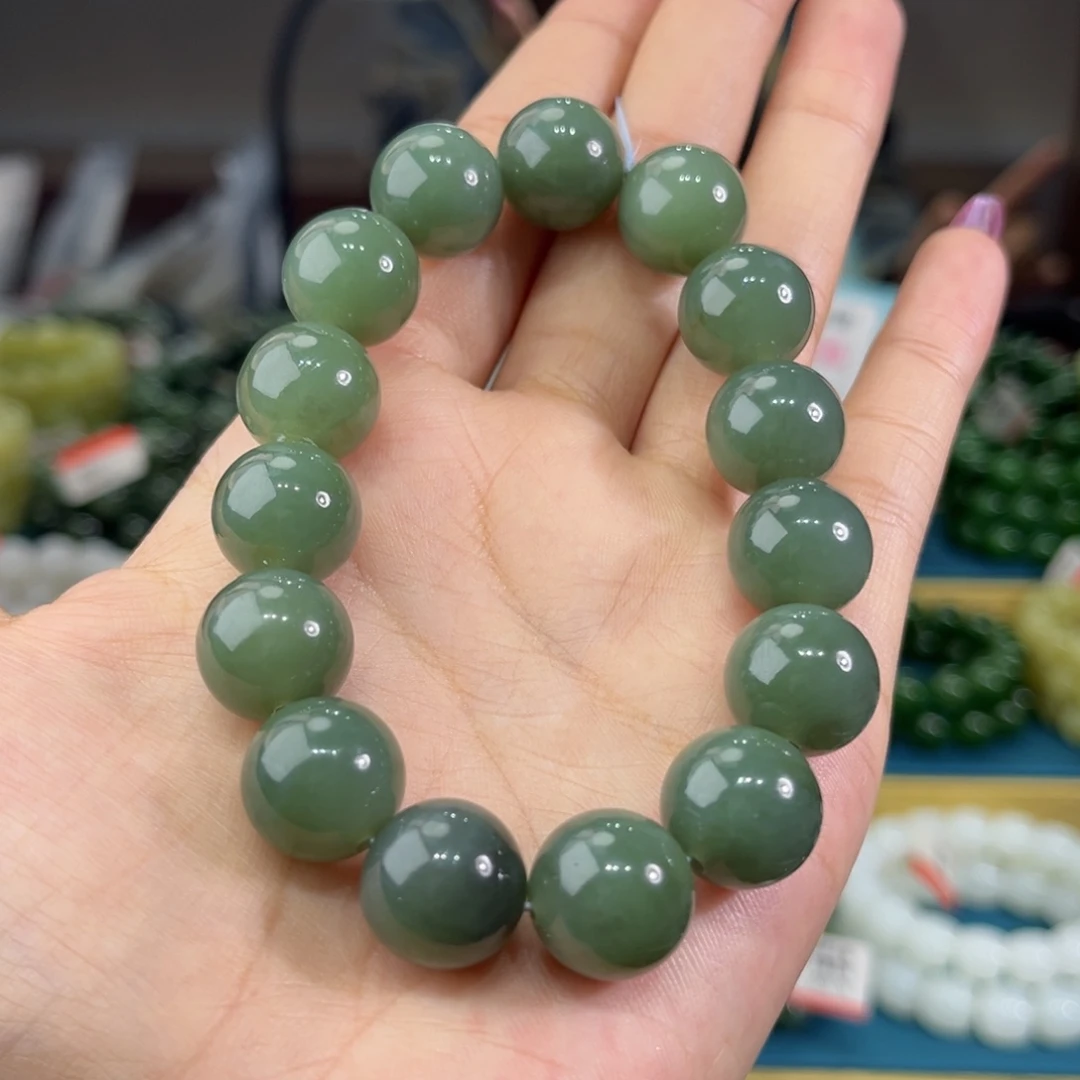 未镶嵌手链和田玉纯天然和田玉新疆且末蓝14