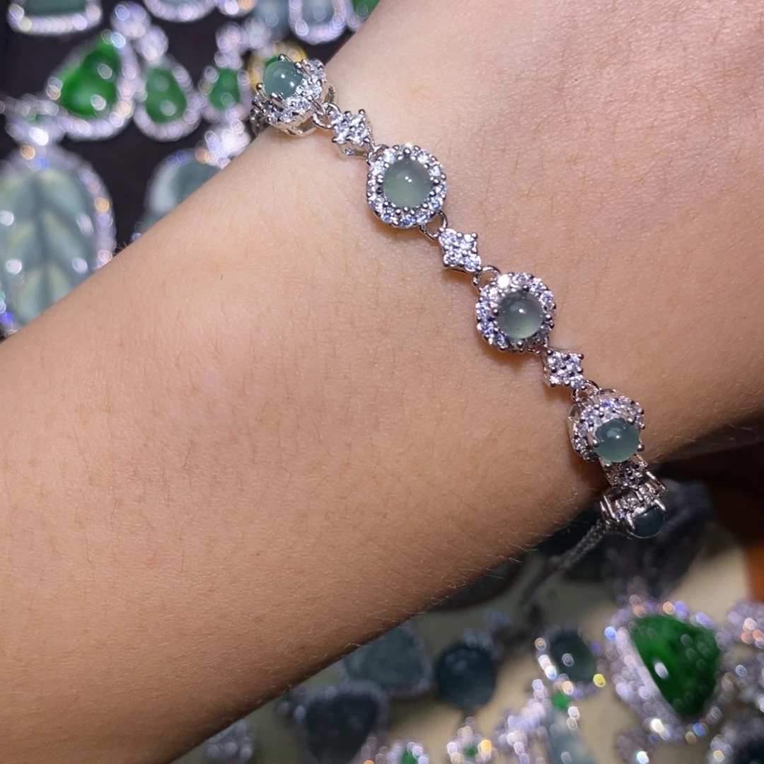 翡翠未镶嵌颈饰天然