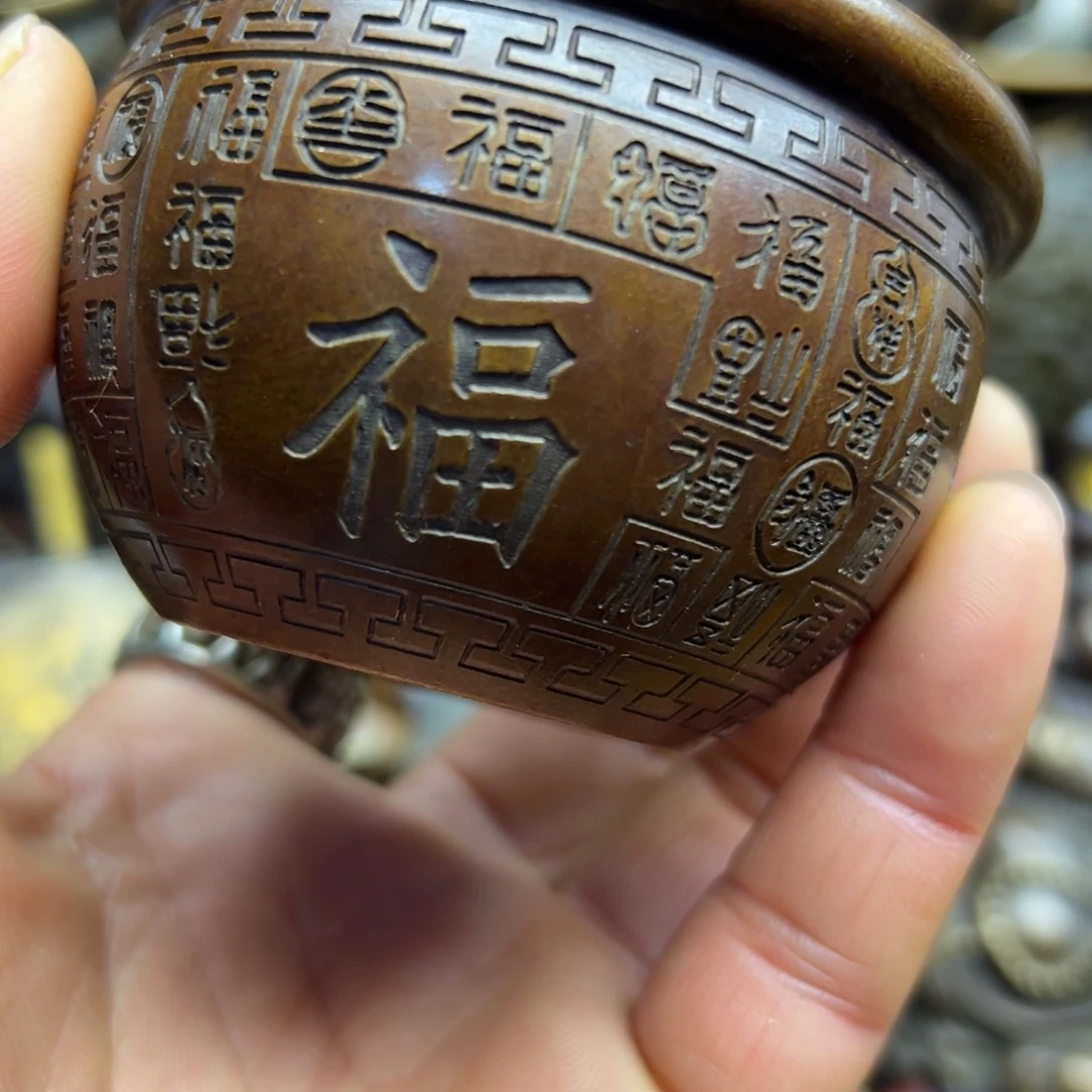 铜摆件欢迎欢迎你