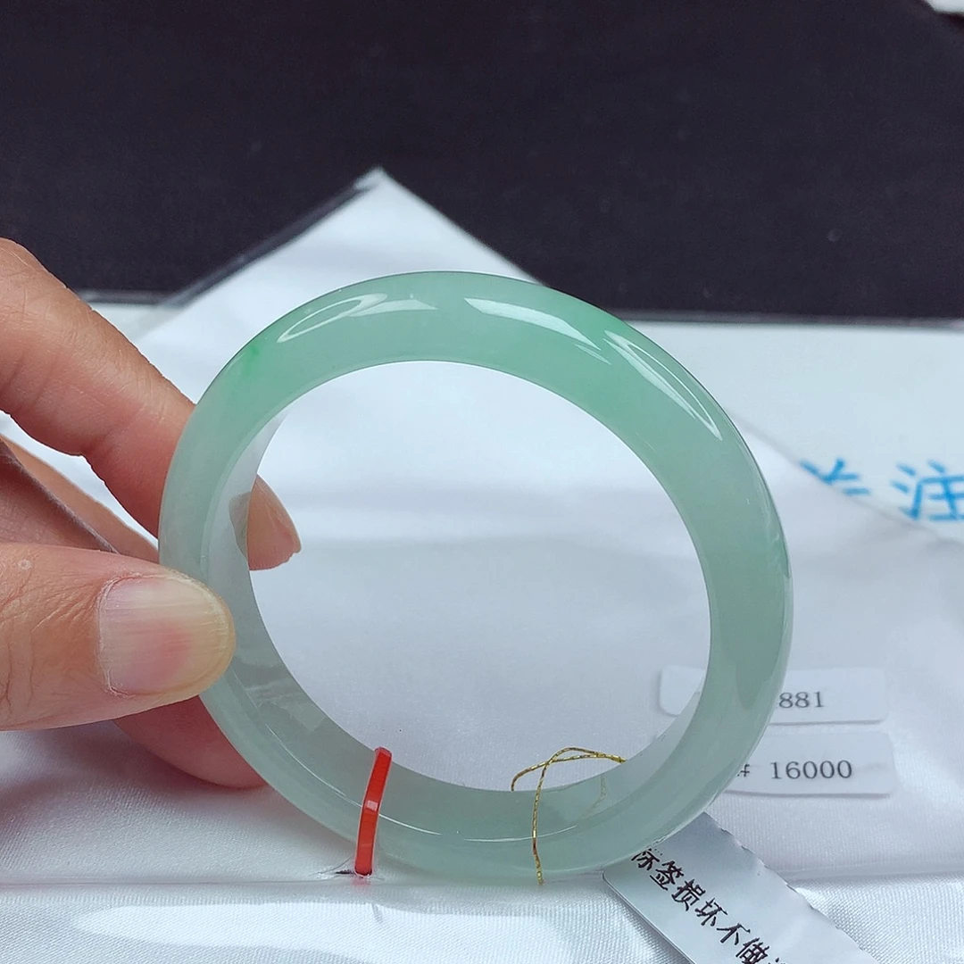 翡翠未镶嵌手镯55圈4881