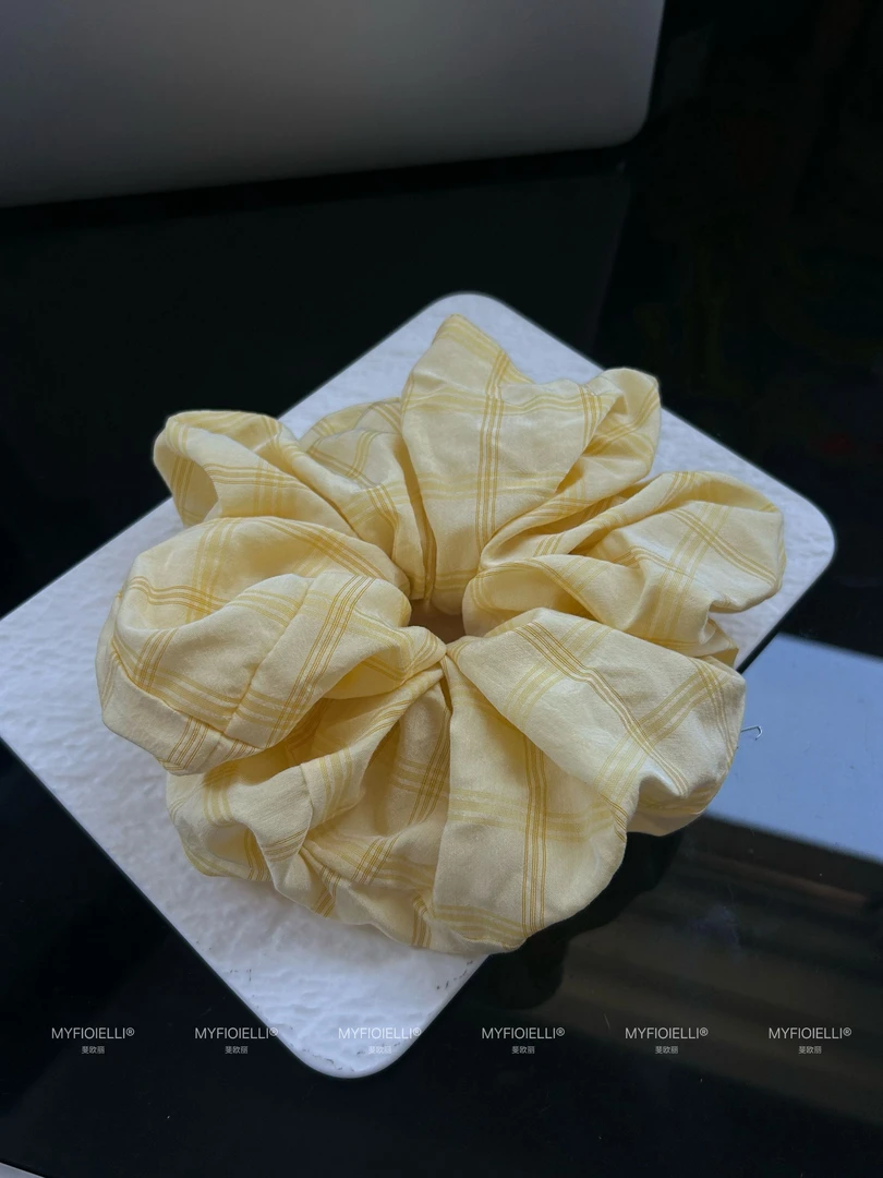 「MyFioielli｣黄格子的温柔大肠发圈~FQ128