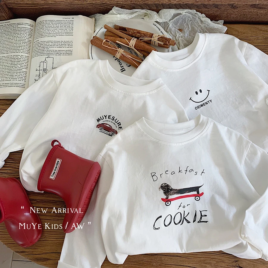 儿童打底衫2025秋季新款湖州织里童装男女童韩百搭纯棉长袖t恤