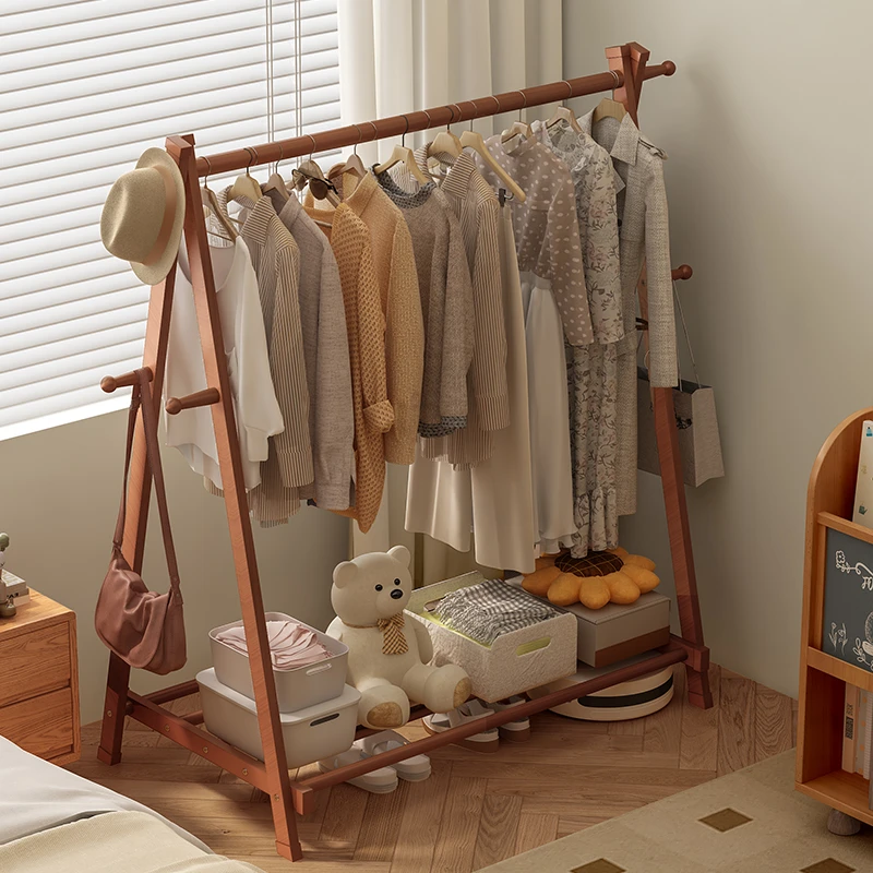 挂衣架落地卧室衣帽架2025新款床边晚上放衣神器玄关入户置物架
