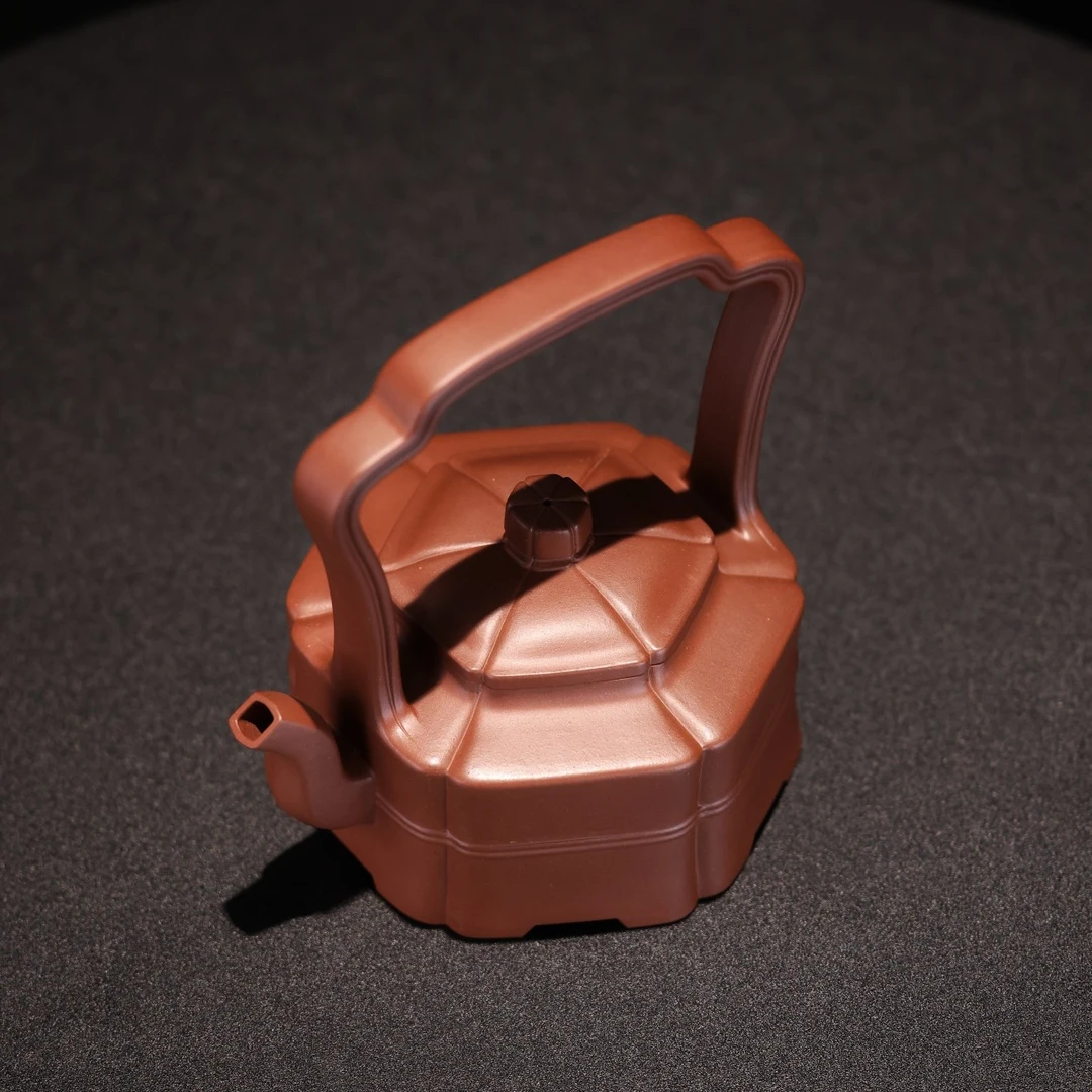 岳昌国 全手工大赛一等奖【六方玉鼎】紫砂壶800cc