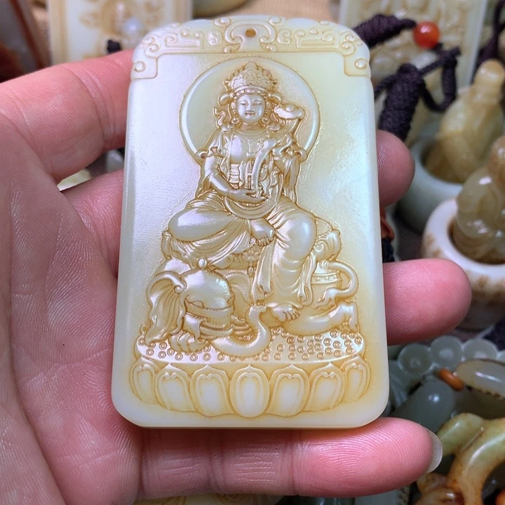 和田玉挂件未镶嵌王*