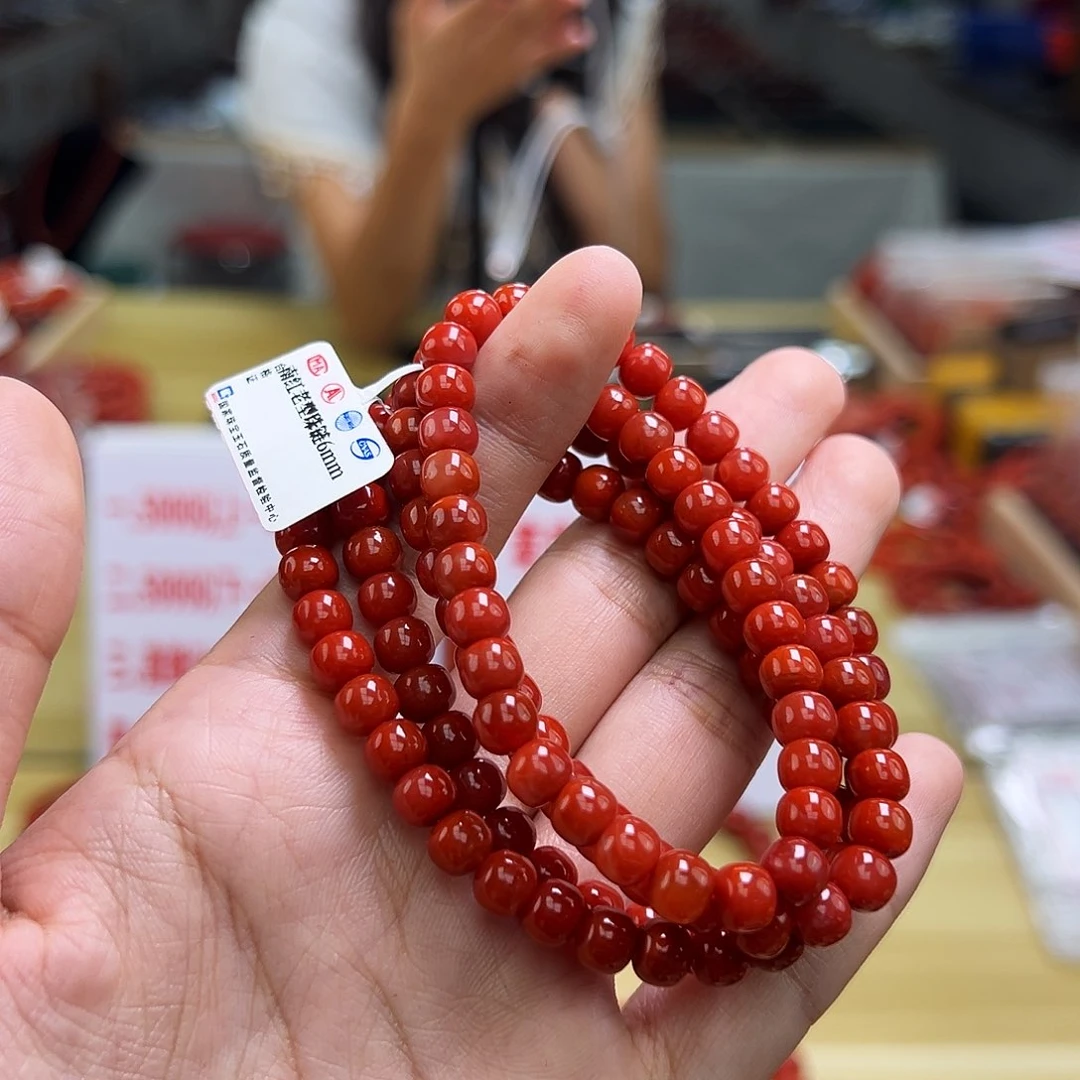 南红玛瑙多样性发一，卡6mm未镶嵌