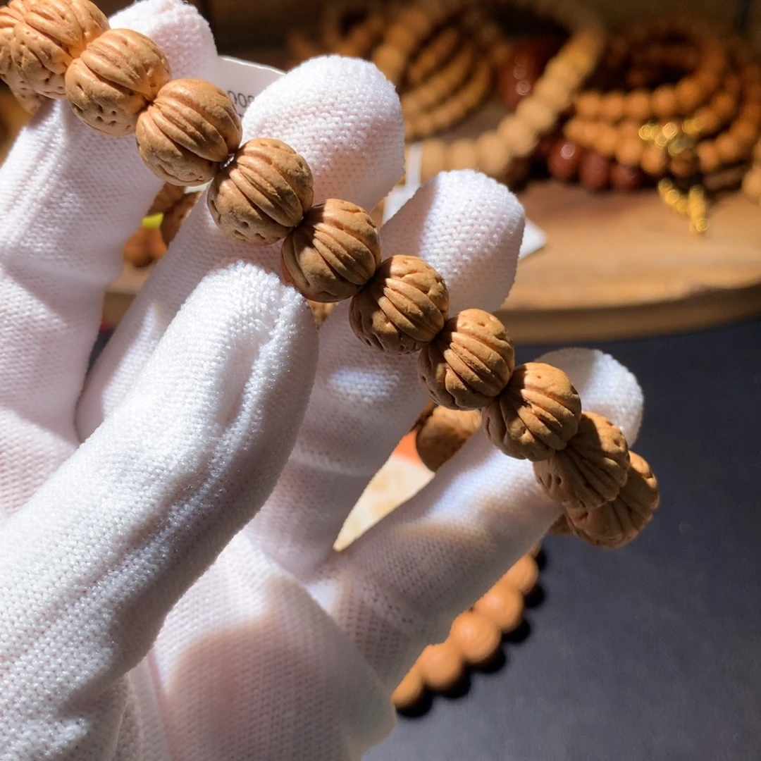 桃核手串12×10矮桩小肌肉野生