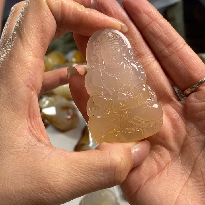 玛瑙/玉髓吊坠(不含链)未镶嵌