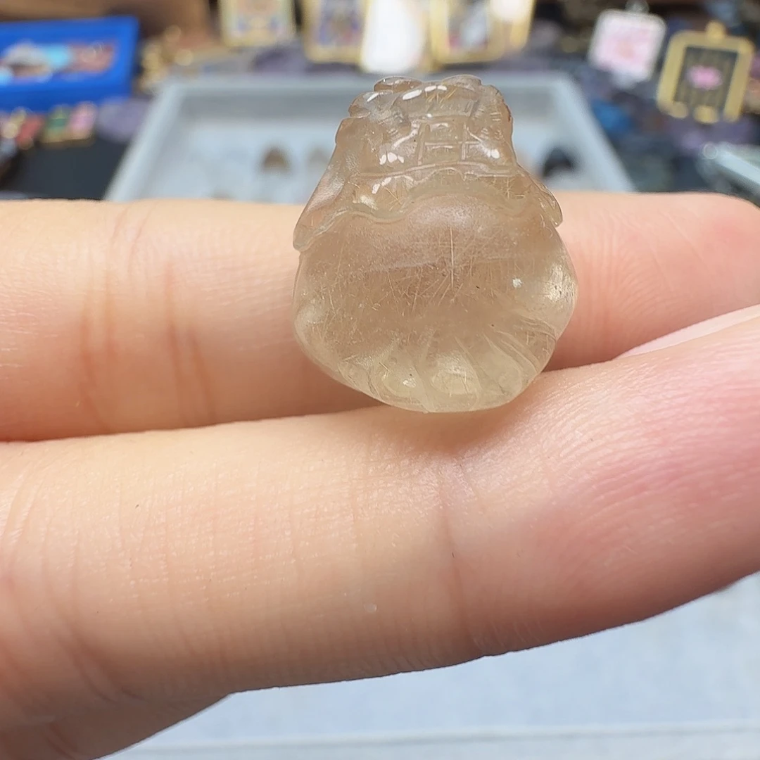 水晶珠宝半成品未镶嵌?****?发晶