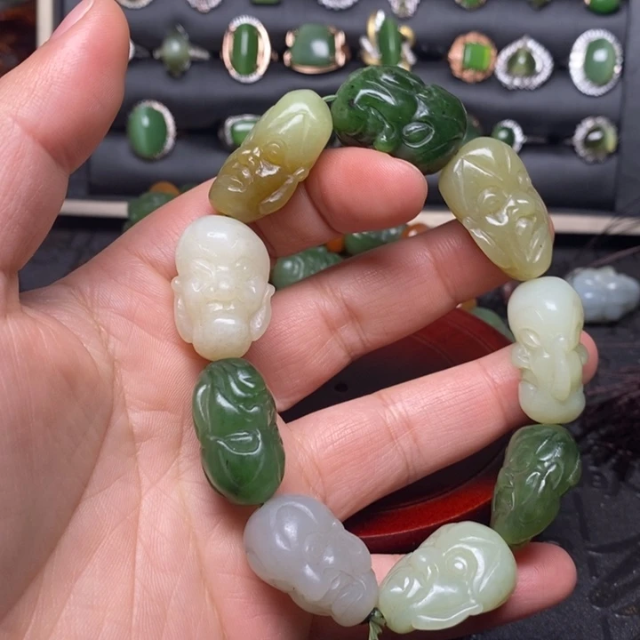 和田玉未镶嵌手链