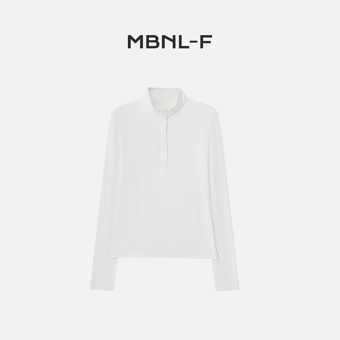 MBNL-F "立领长袖T" 经典简约舒适显瘦T恤 秦磊XM-XSY3035