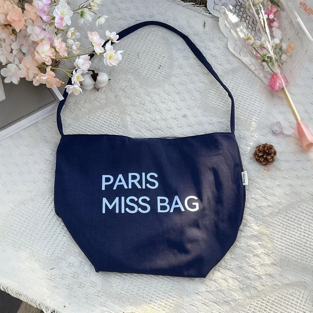 2025新款帆布托特包女文艺复古大容量单肩斜挎手提包韩版ins大包