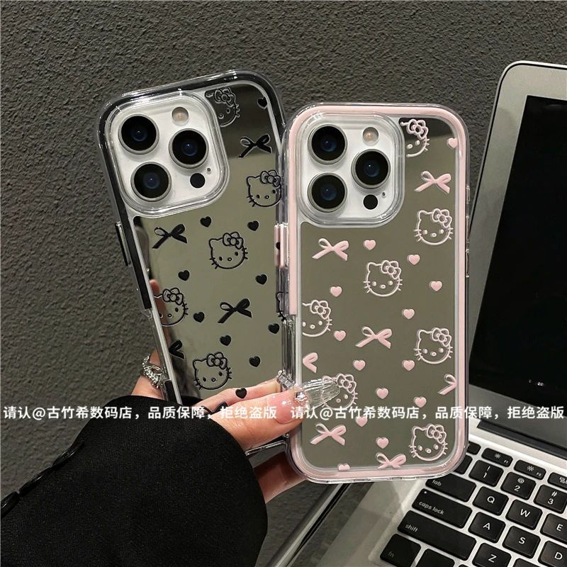 炫彩镜面适用苹果16/iPhone/华为手机壳防摔15promax爆款pura70潮