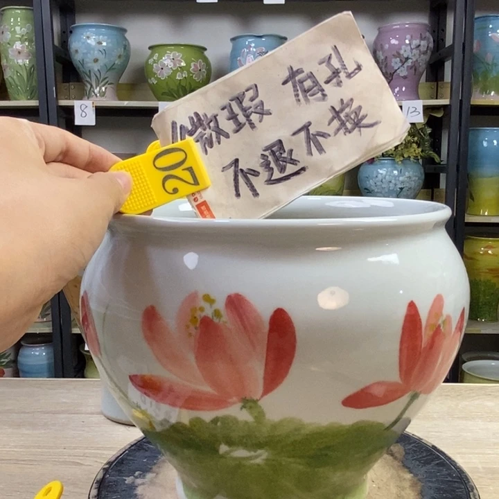 景德镇高温陶瓷花盆