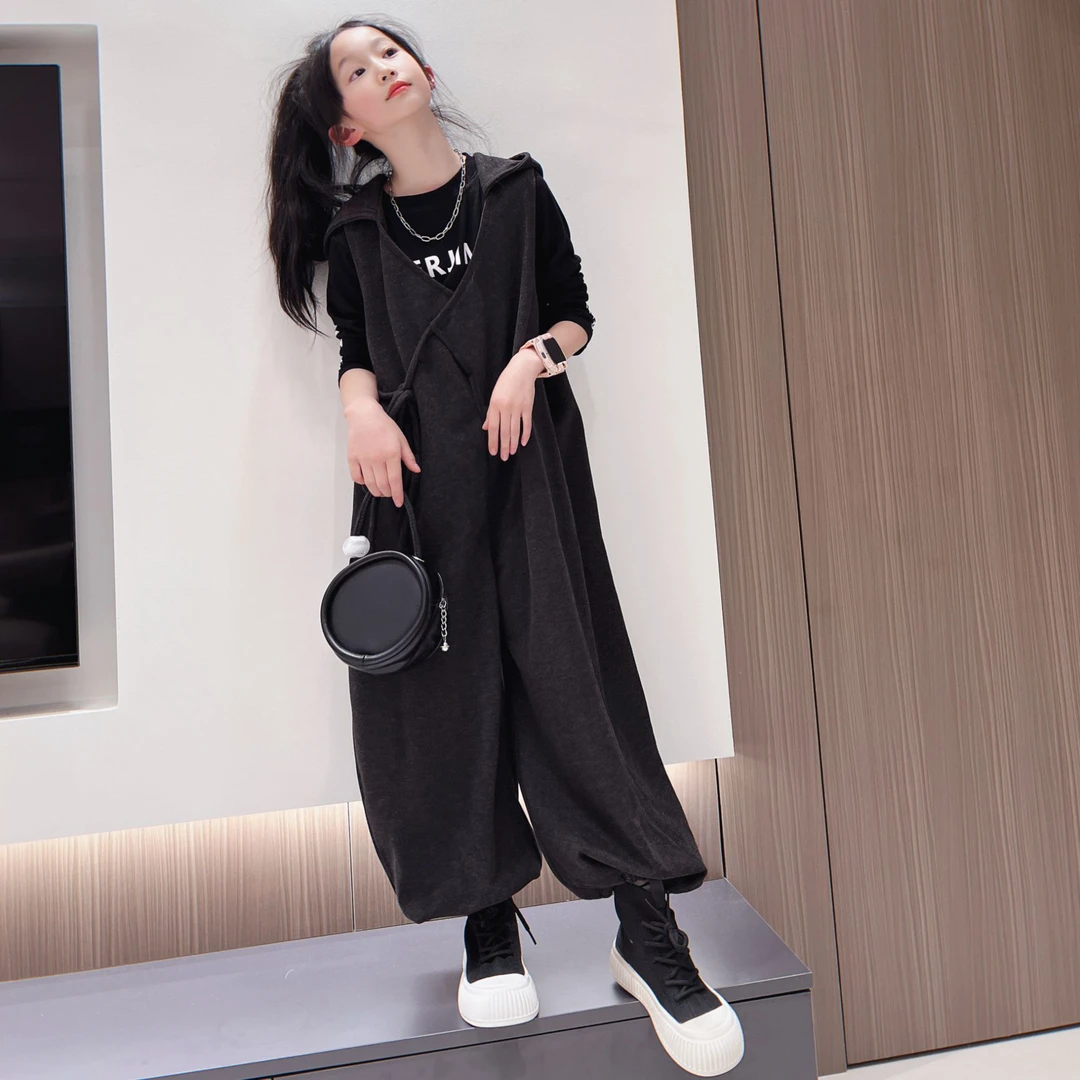 女童套装春秋2025新款儿童洋气长袖春装多中大童韩版蕾丝潮两件套