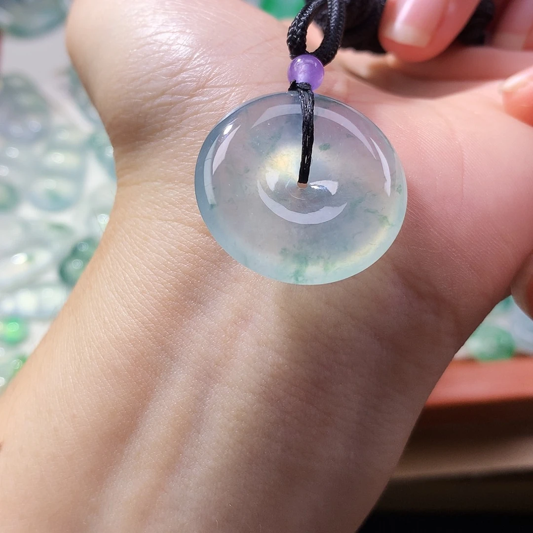 翡翠未镶嵌吊坠(不含链)平安扣