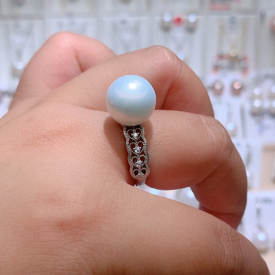 戒指未镶嵌淡水珍珠CC12.5mm