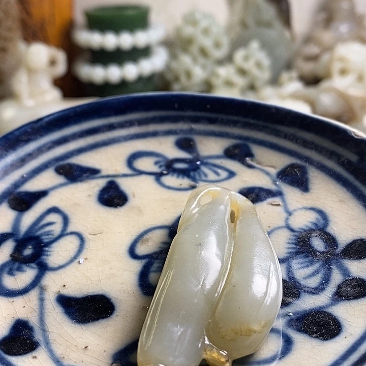 瓷片工艺品瓷盘内挂坠