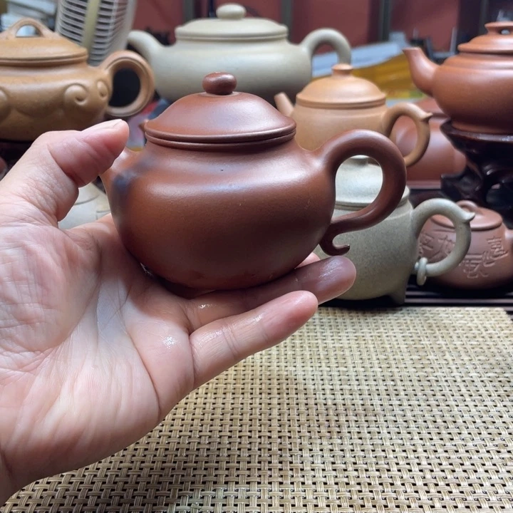 茶壶紫砂莲子壶手工制作
