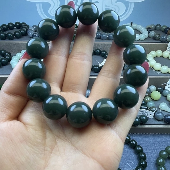 和田玉未镶嵌手链