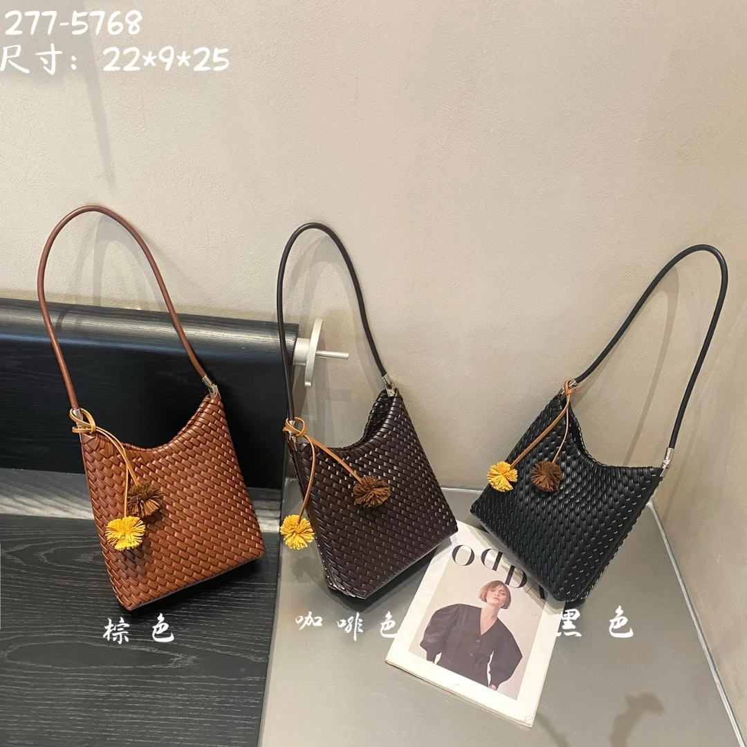 编织小众水桶托特