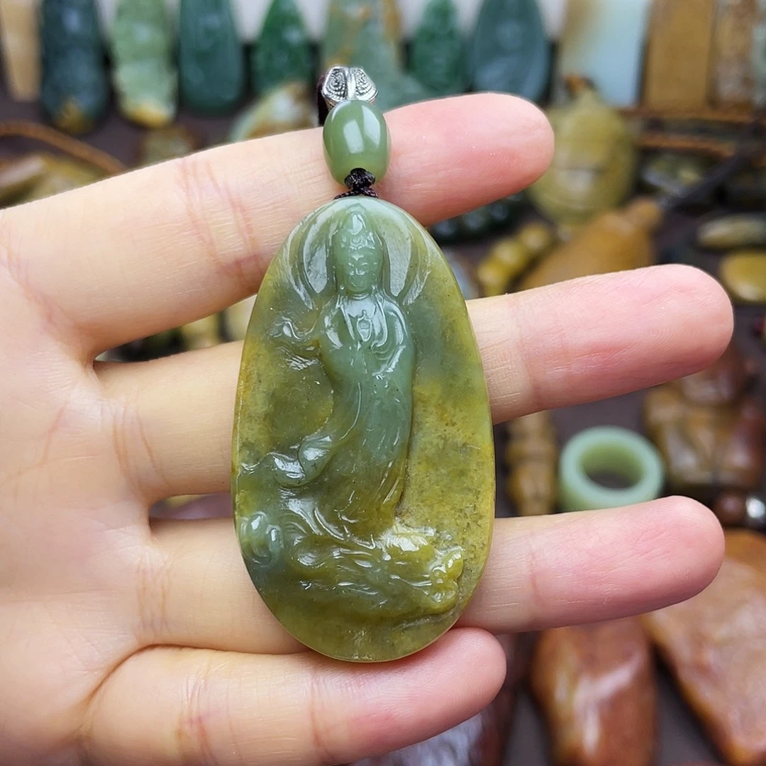 岫岩河磨玉（透闪石质玉）未镶嵌颈饰