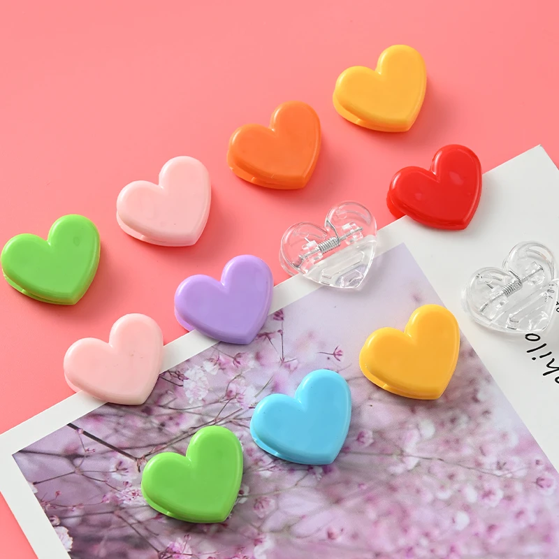 爱心卡片夹奶油风彩色夹子鲜花包装花束装饰卡片夹花艺资材