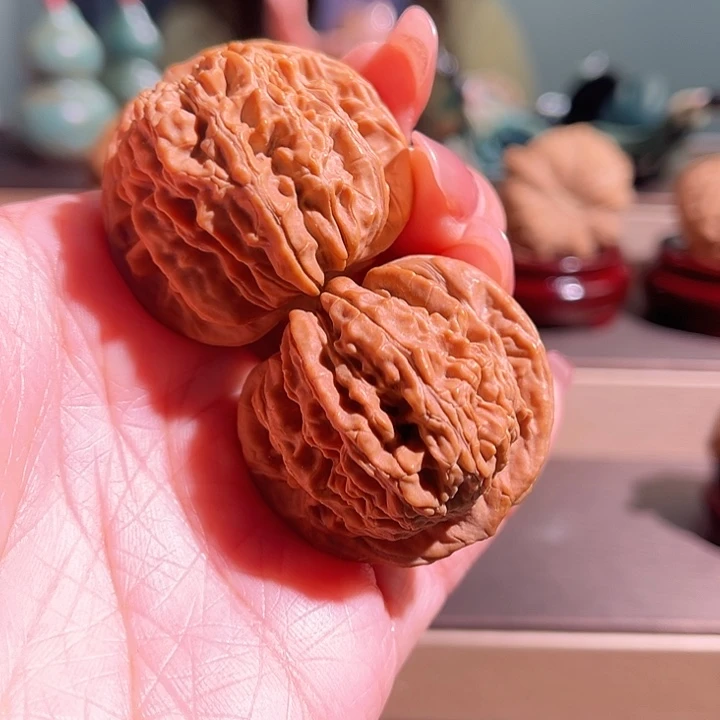 把件文玩核桃四座楼