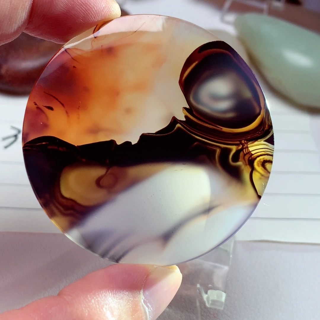 玛瑙/玉髓吊坠(不含链)未镶嵌玮*