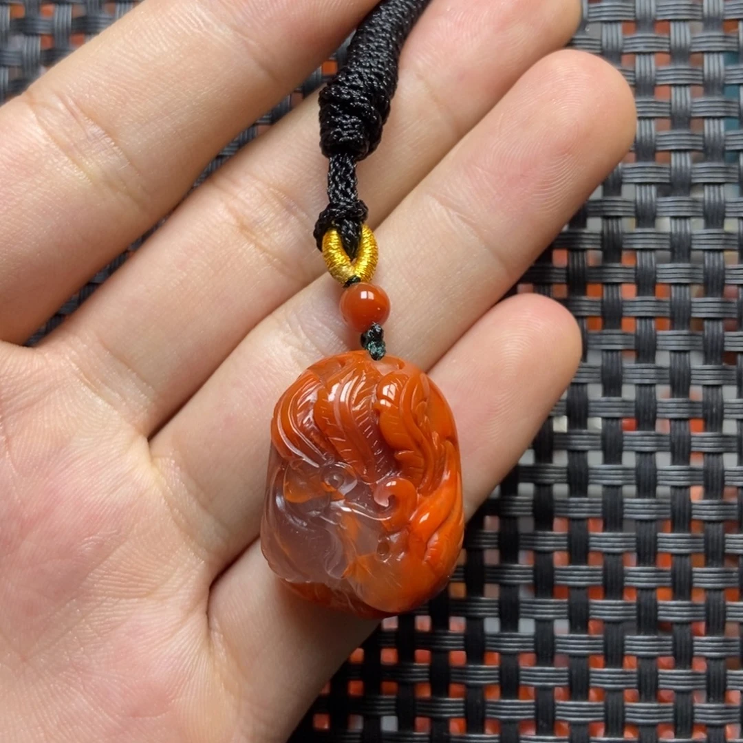 南红玛瑙未镶嵌吊坠(不含链)