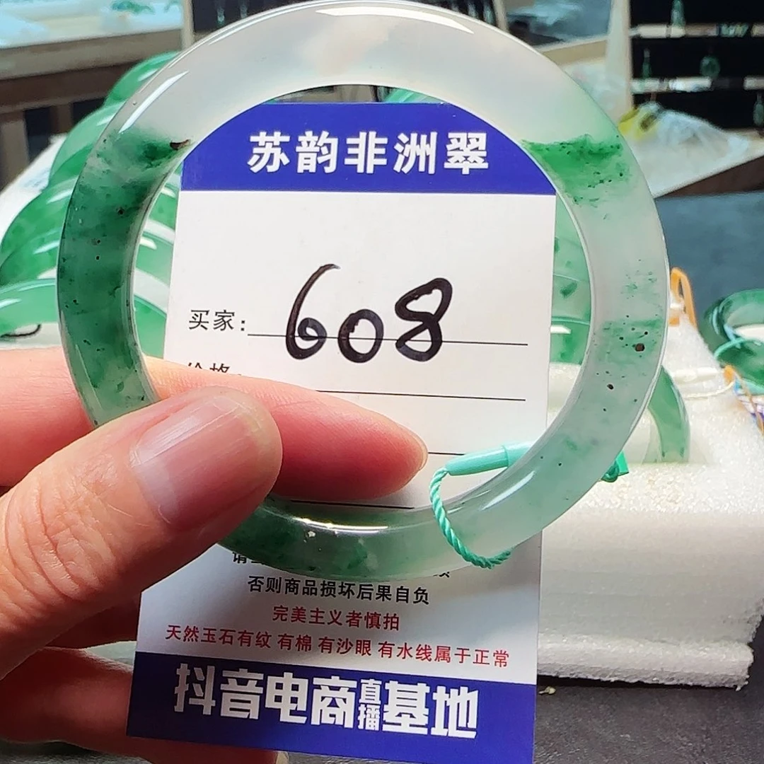 石英质玉（非洲翠）未镶嵌手镯