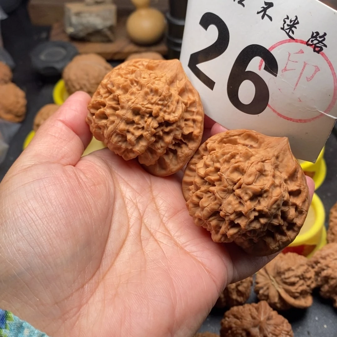 把件文玩核桃52全品官帽