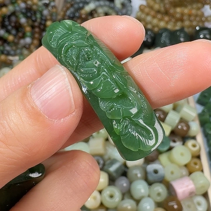 和田玉（碧玉）未镶嵌颈饰4613