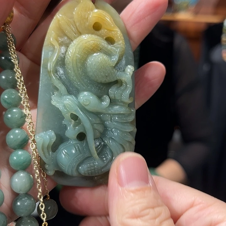 未镶嵌岫玉毛衣链