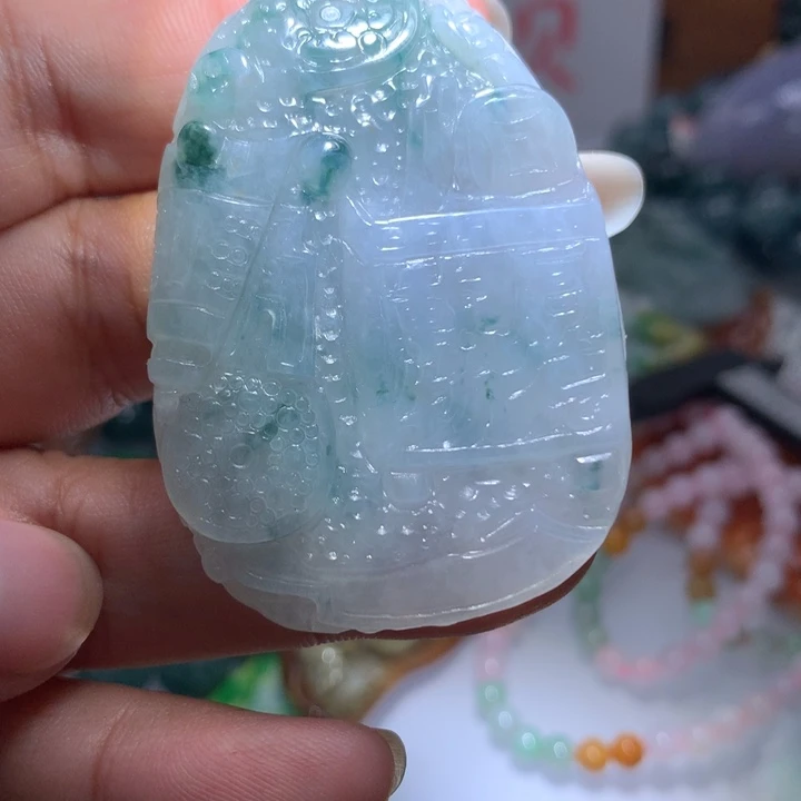 翡翠项链未镶嵌保真天然A货翡翠