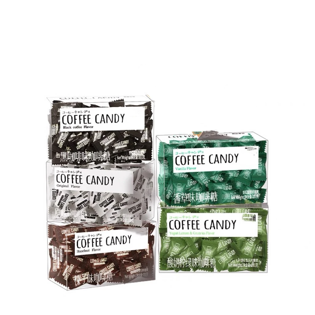 三宝爸甄选咖啡糖原味香草味榛子味黑咖啡味酸奶柠绿随机3盒