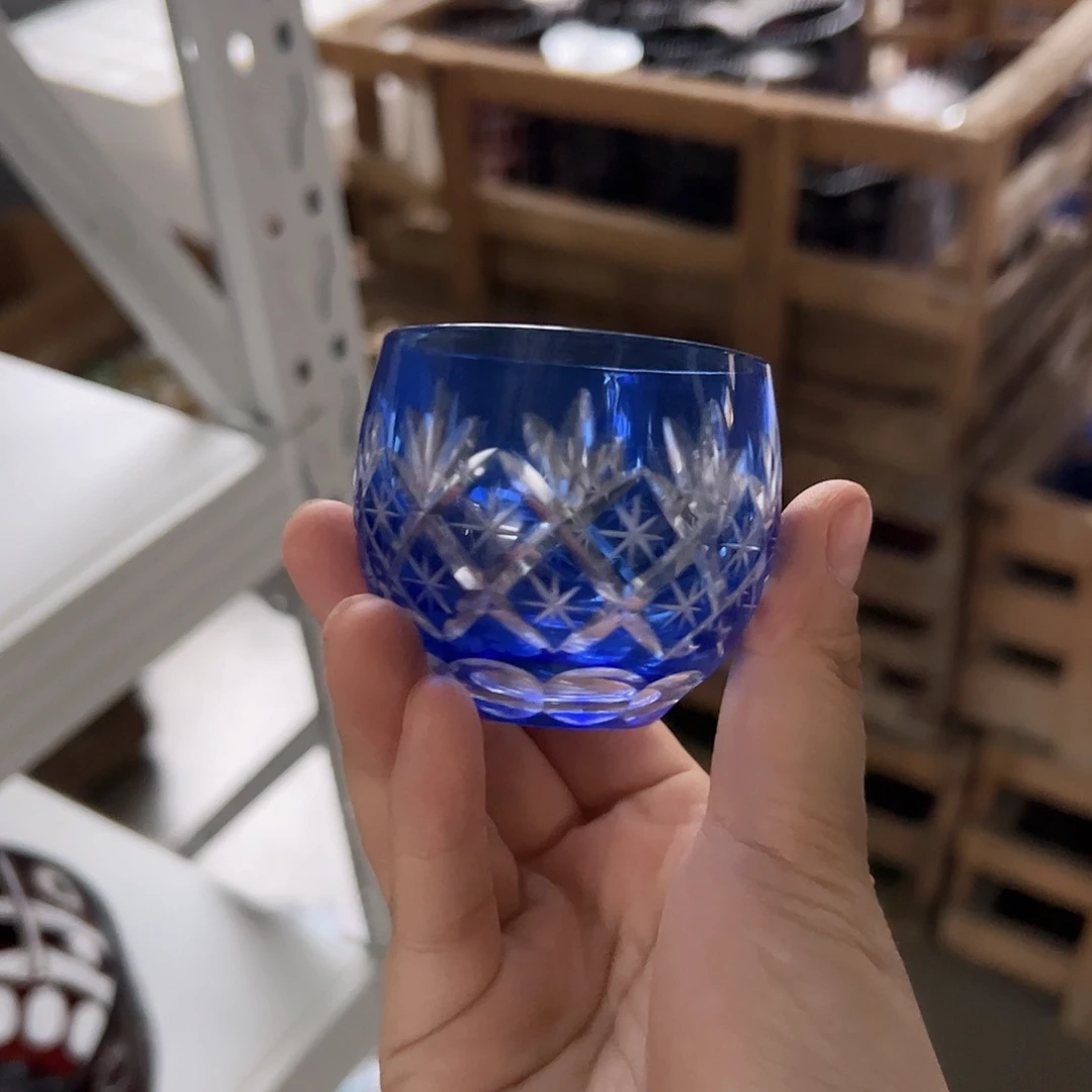 水晶玻璃高脚款微瑕一个